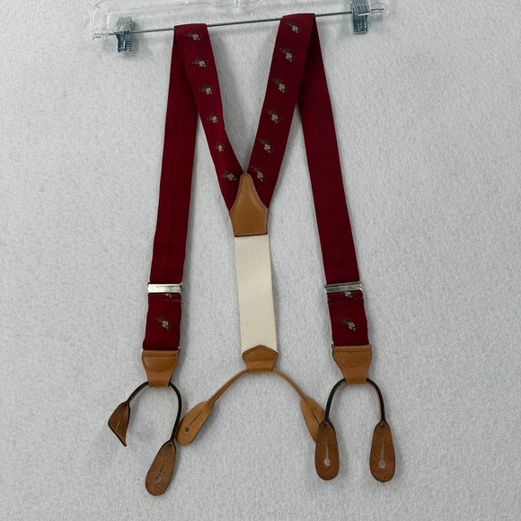 Other - Faun Mythology Suspenders Elastic England for ROYAL NEW YORK‎ Button Ends EUC